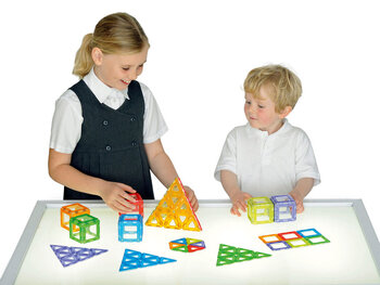 Produktbild von Polydron Magnetic Transparentsteine