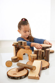 Produktbild von Magic Wood® Wald-Bauklötze – Starter-Set mit Rinde