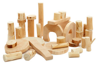Produktbild von Magic Wood® Wald-Bauklötze – Starter-Set ohne Rinde