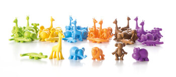 Produktbild von Bunte Dschungeltierchen 72 Figuren