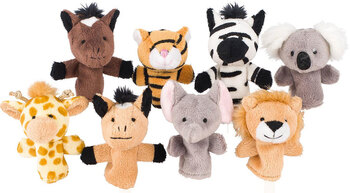 Produktbild von Fingerpuppenset Wilde Tiere, 8-teilig