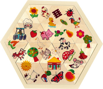 Produktbild von Legespiel Sechseck Bauernhof 
