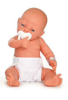 Produktbild von Babypuppe Tim mit Schnuller 45 cm 