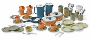 Produktbild von Dantoy BIOplastic Großes Kaffee- und Speiseset, 79-teilig
