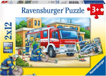 Produktbild von Ravensburger Puzzle "Polizei und Feuerwehr"