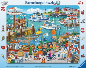 Produktbild von Ravensburger Puzzle "Ein Tag am Hafen"