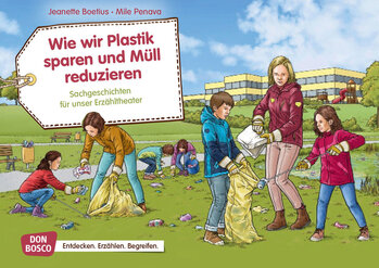 Produktbild von Wie wir Plastik sparen und Müll reduzieren – Kamishibai-Bildkartenset