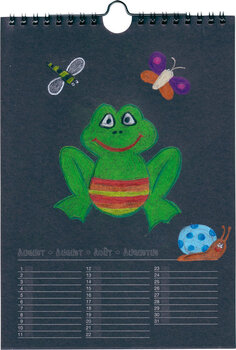 Produktbild von Schwarzer Bastelkalender