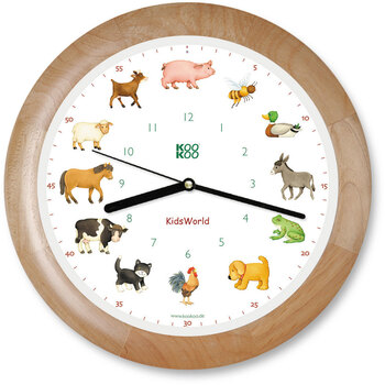 Produktbild von Wanduhr mit Tierstimmen Kids World 