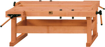 Produktbild von Werkbank Modell 24/25/64 – für 2 Arbeitsplätze Modell 24/Höhe 64 cm