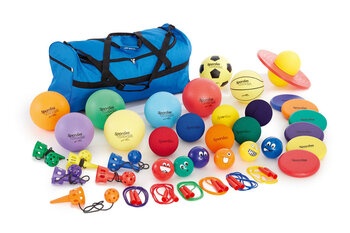 Produktbild von Bewegungsspiele-Set 40-teilig, inkl. Transporttasche