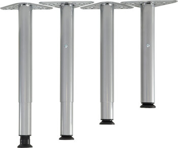 Produktbild von Metall-Tischbeine für Tischplatten, 4er-Set höhenverstellbar