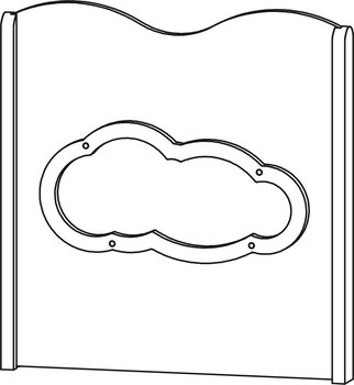 Produktbild von Rahmen für Krippen-Trennwand Wolke