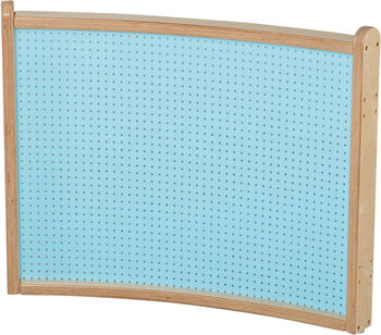 Produktbild von Krippen-Trennwand Segmentbogen 45° Holzlochwand