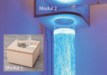 Produktbild von Befestigungsset Wassereffektsäule für Kuschelpalast, Buche-Multiplex / MDF Dekor