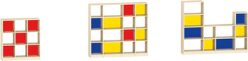Produktbild von Regal Monte-Kombination ANTELAO, B 125,2 x H 134,6 x T 40 cm, BIRKE-Dekor