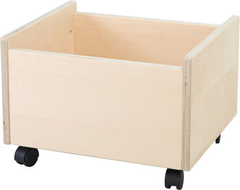 Produktbild von Mobi-Line Rollcontainer. Massivholz. Natur B 42,5 x H 28,5 x T 36 cm. Birke furniert