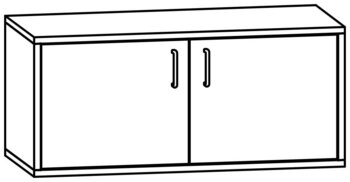 Produktbild von mobiLINE Schrank, B 90,5 x H 40,3 x T 40 cm, Fronten farbig