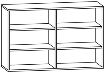 Produktbild von mobiLINE Schrank, B 122 x H 78,7 x T 40 cm