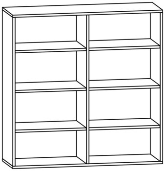 Produktbild von mobiLINE Schrank, B 122 x H 123,5 x T 40 cm