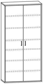 Produktbild von mobiLINE Hochschrank, B 90,5 x H 184,3 x T 40 cm, Fronten farbig