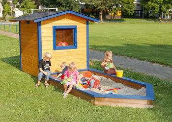 Produktbild von Spiel-/Gerätehaus mit Sandkastenschiff