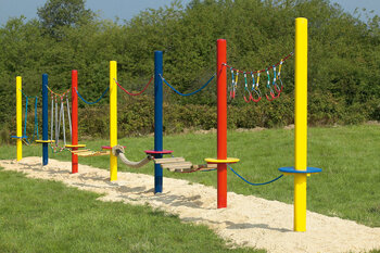 Produktbild von Hochseilgarten AUREDNIK – Segment 1 - 6 inkl. Aufgang + Pfosten