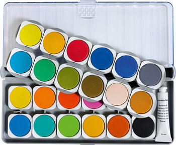 Produktbild von Winner Deckfarbkasten, 24 Farben
