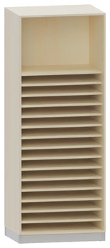 Produktbild von PROLINE Papier-Regalschrank, B 80 x H 200 x T 60 cm, PG1