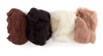 Produktbild von Filzwolle Naturtöne In 4 Farben