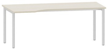 Produktbild von DESKLINE L-Form-Schreibtisch, L 180 x B 80/100 cm, PG1
