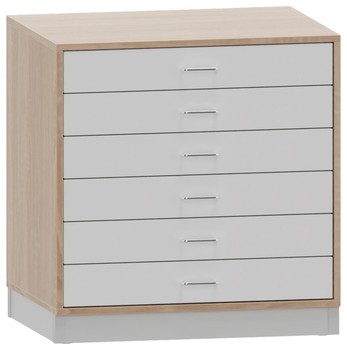 Produktbild von PROLINE Papier-Schubkastenschrank, B 80 x H 75 x T 60 cm, PG2