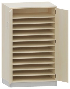 Produktbild von PROLINE Papier-Türschrank, B 80 x H 125 x T 60 cm, PG1