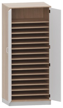 Produktbild von PROLINE Papier-Türschrank, B 80 x H 175 x T 60 cm, PG2