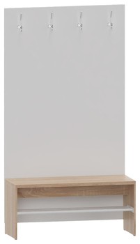 Produktbild von Personalgarderobe mit Bank, B 100 x H 175 x T 40 cm, PG2