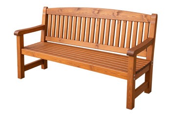 Produktbild von Holzsitzbank mit Armlehnen, Sitzhöhe 44 cm