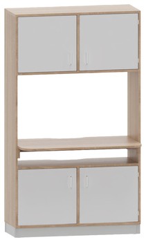 Produktbild von PROLINE Infopoint mit Schreibplatte, B 104,2 x H 175 x T 40/60 cm, PG2
