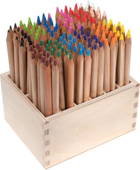 Produktbild von edu³ pure Buntstifte im Holzaufsteller