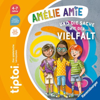 Produktbild von tiptoi® Bildergeschichten über den Umgang mit Gefühlen Amélie Amie und die Sache mit der Vielfalt
