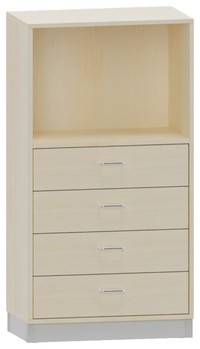 Produktbild von PROLINE Kombinationsschrank, B 70,1 x H 125 x T 40 cm, PG1