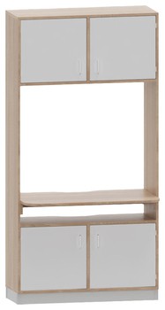 Produktbild von PROLINE Infopoint mit Schreibplatte, B 104,2 x H 200 x T 40/60 cm, PG2