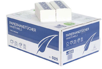 Produktbild von Papierhandtücher, weiß, 2-lagig