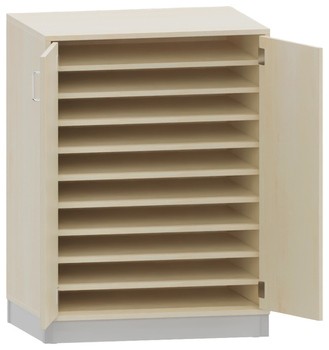 Produktbild von PROLINE Papier-Türschrank, B 80 x H 100 x T 60 cm, PG1