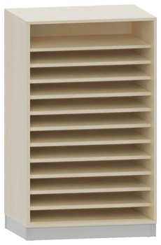 Produktbild von PROLINE Papier-Regalschrank, B 80 x H 125 x T 60 cm, PG1
