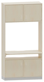 Produktbild von PROLINE Infopoint mit Schreibplatte, B 104,2 x H 200 x T 40/60 cm, PG1