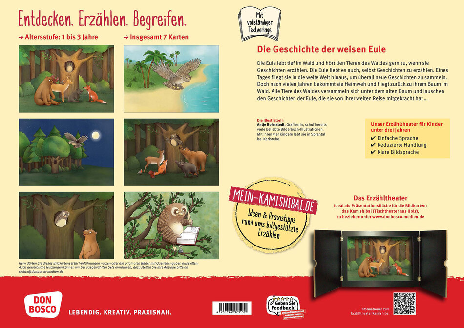 Die Geschichte der weisen Eule. Kamishibai-Bildkar