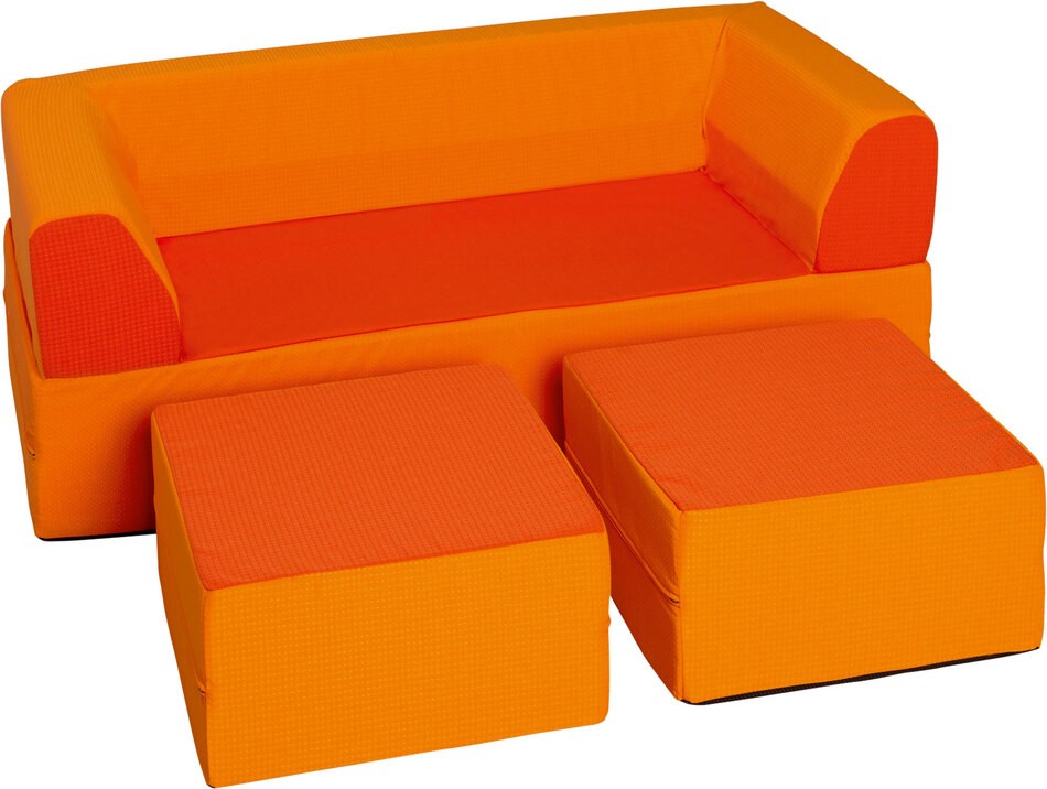 Sofa mit Hockern