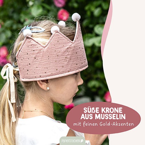 Krone Musselin - rosa