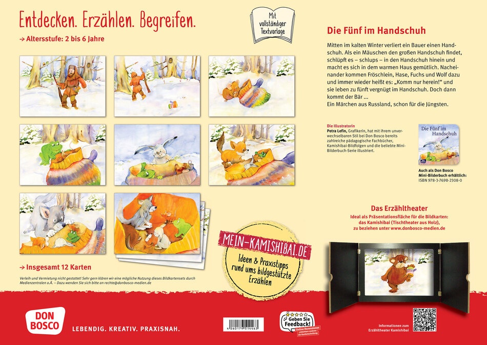 Die Fünf im Handschuh. Kamishibai-Bildkartenset