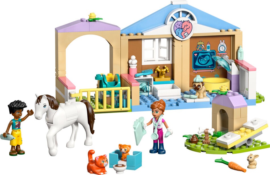 LEGO® Friends Tierklinik Verpackung aufgebaut